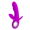 Pretty Love Humphray Bendable Front and Back Rabbit - Experience intuitive hands-free pleasure with the Pretty Love 12 Function Remote G-spot Massager. Expertly sculpted to hug your G spot and Clitoris, this sleek silicone massager taint for your explosive enjoyment. 