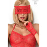 Chilirose Erotic Lace Teddy Set With Matching Gloves And Blindfold