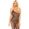 CRYSTALIZED FISHNET ASYMMETRICAL BODYSTOCKING (O/S) - Bossy Lingerie Boutique