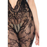 LACE KEYHOLE BODYSTOCKING WITH CHEEKY CUTOUT BOTTOM (O/S) - Bossy Lingerie Boutique