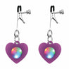 Light Up heart Nipple Clamps