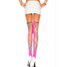 RAINBOW LACE UP THIGH HIGHS (O/S).