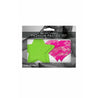 Neon Green Solid Star & Neon Pink Lace Heart Pasties Set