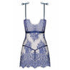 Obsessive Lingerie Flow Lace Shade Of Blue Babydoll Set